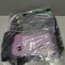 PetAmi Adjustable Cat & Dog Chest Carrier Backpack, Ventilated for Hiking & Camping, Max 10 lbs, Purple (Medium (15x8x15.5))