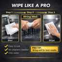 Microfiber Magic Streak Free Cleaning Cloth 6 Pack Clean Any Surface With Just Water Eco Friendly Environmentally Safe Perfect for Window, Mirror, Kitchen, Counters, Appliances, Car, Cycle, TV Screen