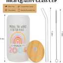 21st Birthday Gifts for Her - 2004 21st Birthday Decorations Gifts for Her 21 Year Old Gift Ideas Glass Cup for Women Daughter Sister Turning 21 Bday Present (16 Ounces)