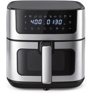 8-in-1 Air Fryer 6 Quarts, Airfryer with Presets and Window, 11.4x10.8x13.0 inch