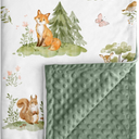 Baby Blanket for Boys Girls, Super Soft Double Layer Minky Dot Blanket with Woodland Animals, 30x40 Inch Lightweight Dotted Backing for Infant Toddler Nursery Crib, Sensory Security Throw
Amazon's Choice