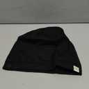 YANIBEST Hair Cover Bonnet Satin Sleep Cap - Adjustable Stay on Silk Lined Slouchy Beanie for Night Sleeping Surgical Hats Pure Black (Large)