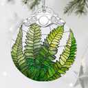Fern Plant Ornament, Stained Glass Christmas Decorations, Christmas Ornaments for Tree, Holiday Ornament, Gifts for Plant Lovers, Holiday Party Gifts, Gift Ideas & Xmas Gift