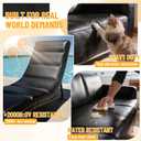 Marine Vinyl Upholstery Faux Leather: Meneng 10 Yard Roll Heavy Duty Boat Seat Vinyl Fabric - Waterproof & Scratch-Resistant for Furniture Sofa Repair