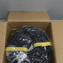 Eapele 10 ft Floor Cord Cover Heavy Duty Cable Protector, Easy to Unroll, Prevent Trip Hazard for Home Office or Outdoor Settings (Black - 2pcs)