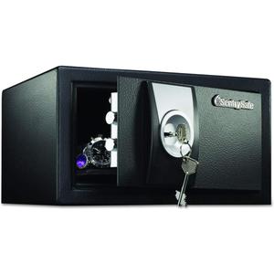 SentrySafe Black Security Safe with Key Lock for Home, Office, or Dorm holds Money, Jewelry, Documents, and Other Valuables, 0.35 Cubic Feet, X031