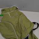 Lelepet Warm Dog Coat Reflective Fleece Vest Waterproof Dog Jacket with Adjustable Buckle Hook & Loop Windproof Cold Weather Coats for Medium Dogs, Army Green, M