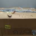 DUMOS Criss Cross Chair Legged Office Wide Comfy Desk Seat, No Wheels Armless Computer Task Seating, Swivel Comfy Vanity Fabric Modern Home Height Adjustable