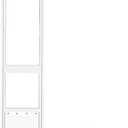 Large Dog Door for Sliding Glass Door, Bottom Height Increase Dimension is 7.87",Adjustable Height 75.79" to 81.5",No Cut Easy Installation Magnetic Closing Curtain Ideal for Renters