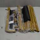 Over The Table Rod Stand with Clamps - Adjustable Table Arch Stand, Metal Table Rod for Wedding, Birthday, Halloween, and Christmas Decorations (29"-97" Length, 26"-42" Tall, Gold)