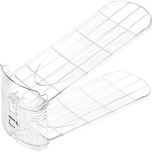 2pcs Shoes Storage Rack Adjustable Closet Shoes Storage Holder Slot Organizer