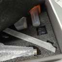 8 Inch Shower Faucet Set, Rainfall Shower System with High Pressure Handheld Shower Head, Bathroom Mixer Shower Set Wall Mounted Rough-in Valve and Trim Kit, Matte Black, with 3-Setting