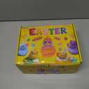 JOICEE 24 Pcs Easter Eggs with Rubber Ducks for Kids, Variety Bunny Duckies Assorted Baby Bath Floater Duck Toys for Boys Girls Easter Basket Stuffers Birthday Gifts Party Favors