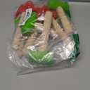 10 Pcs Kids Wooden Hammer Toy with 100 Pcs Colorful Wood Golf Tees, Small Plastic Hammer Simulation Hammers Educational Toys for Children Gift Birthday Party (Red and Green)