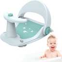 Baby Bathtub Seat | Non-Slip Foldable Baby Bath Chair,Bath Tub Chair with Water Spray Button, Baby Bathtub Seat, Baby Tub Seat, Newborn Gift for 6-18 Months Babies