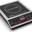 Induction Cooktop 1800W Induction Burner Cooker Portable Commercial Countertop Burner Stove Stainless Steel Electric 10 Power&Temperature Levels Induction Range with 24-Hour Timer & Preset