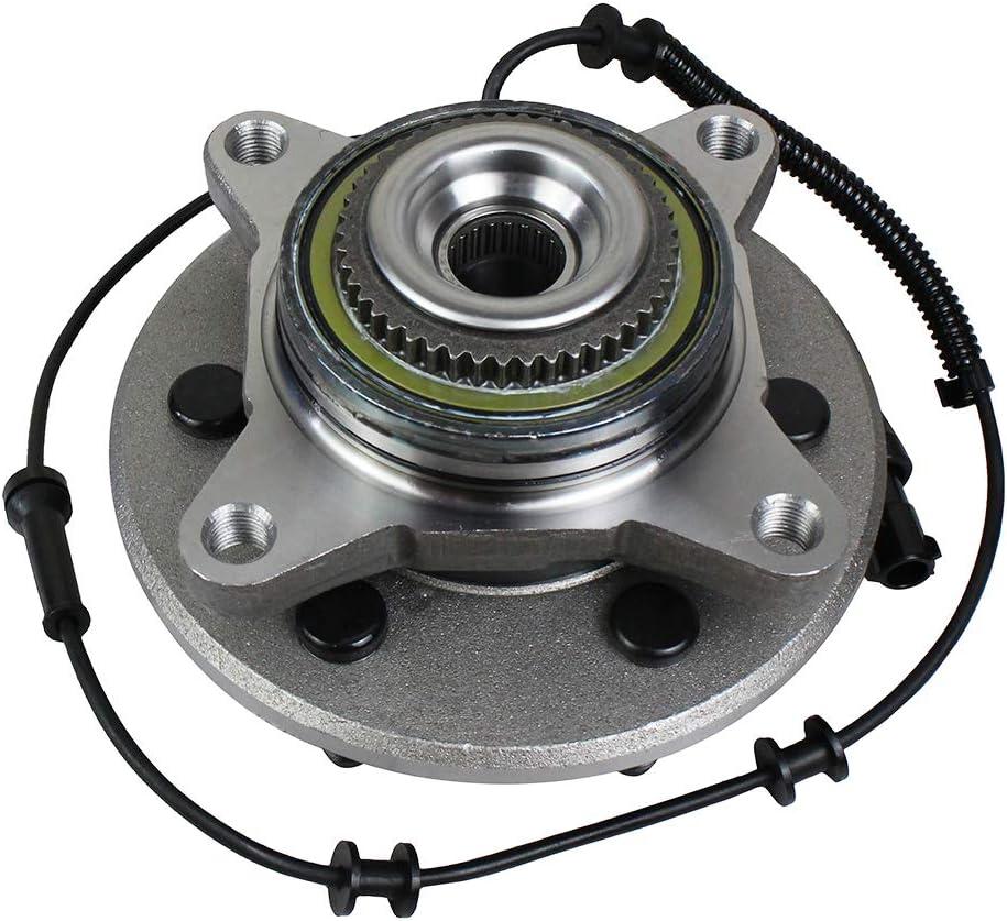 Autoround 515046 4WD Front Wheel Hub and Bearing Assembly fit for 4x4 Ford F-150 2004 2005 6 Lug w/ABS
