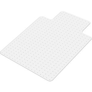 SALLOUS Clear Chair Mat for Carpet, 53" x 45" Heavy Duty Vinyl Floor Mat for Carpeted Floors, Gaming Chair Mat with Tap, Rolling Under Desk Floor Mat for Home Office