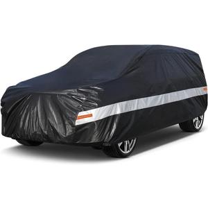 SUV Car Cover Custom Fit Bentley Bentayga 2016-2025, 100% Waterproof Breathable Outdoor Car Covers, Sun Rain Dust Snow Protection. (Black)