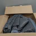 Thermal Door Curtain Fits Doors Size 50"x82"Curtain Size 53"x84", Magnetic Insulated Curtain Side Open Keep Warm in Winter Cool in Summer,Diamond Pattern,Gray