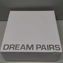 DREAM PAIRS Women's Gogo Boots Square Toe Chunky Wide Calf Knee High Boots For Women (9, White/Patent/Pu)