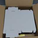 8x4x1 inch Small White Shipping Boxes 50 Pack, Corrugated Cardboard Mailer Boxes Bulk for Packaging Business Mailing Gift Mini Mailer Boxes for Packaging Supplies Business Present