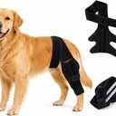 Dog Knee Brace for Hind & Rear Legs,Adjustable Dogs Compression Brace with Joint Instability, Torn ACL (L)