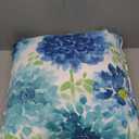 Pillow With Blue Flowers 14x14 Inches