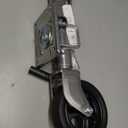 8" Spoke Wheel Trailer Jack, 10" Vertical Movement, 1500 lbs, for RV, Boat, Trailer and More, Silver