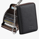 FurArt Zipper Wallet Women, RFID Blocking Credit Card Wallet, Business Card Holder, Compact Size KeyChain Wallet