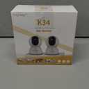 BoyKeep 2K Cameras for Home Security, 2-Pack Indoor Camera with Night Vision, Pet Camera Indoor with Phone App, Motion Detection, 2-Way Audio, Cloud/SD Card Storage, Compatible with Alexa