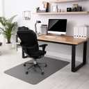 Kuyal Chair mat for Hardwood Floor 36 x 48 inches Rectangle Floor Mats Wood/Tile Protection Mat for Office & Home, Gray