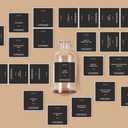 MoliMoli Black Minimalist Pantry & Kitchen Organization Labels Set - Including Oil, Sauce, Wine & Coffee Syrup Labels