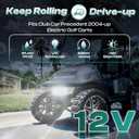 DRIVE UP Club Car Precedent Led Head Light with Bumper Replacement for 2004-UP Electric Golf Carts