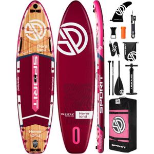 11'635" Super Wide Inflatable Stand Up Paddle Board, Ultra Stable SUP Board for Adults, 450lb Capacity with Shoulder Strap, 100L Backpack, Removable US Fin, Floating Paddle, Safety Leash 11'635" Super Wide Inflatable Stand Up Paddle Board, Ultra Stable SUP Board for Adults, 450lb Capacity with Shoulder Strap, 100L Backpack, Removable US Fin, Floating Paddle, Safety Leash