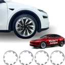 Rim Protector for Tesla 2025 2026 Model Y Juniper 20 Inch Helix Wheel Cover All-in-one Car Tire Trim Rings Rim Case Hubcaps Model Y Juniper Accessories