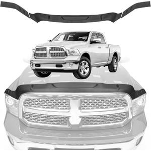 Hood Deflector Protector Fit for 2013-2018 Dodge RAM 1500 Accessories TPE Hood Protector Bug Deflector Shield Replacement for Ram Truck Accessories