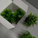 GREENTIME 4 Pack Fake Plants in Black Pot Mini Artificial Eucalyptus Potted Plant Small Faux Grass Greenery Potted for Indoor Home Office Farmhouse Bathroom Table Decoration