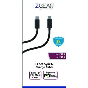 Zgear, Data Cable USB C to USB C 6'