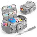 Carrying Case Compatible with Little Tikes for Story Dream Machine Books Starter Set, Portable Storage Bag with Handle and Shoulder Strap for Storytime, Storybook, Character Accessories (Grey)