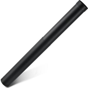 Yaocom 1 Pcs 6" Single Wall Stove Pipe 38" to 70" Telescoping Pipe Burning Chimney Wood Connector to Vent Smoke or Exhaust, Black