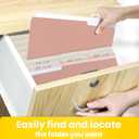 SUNEE File Folders Letter Size Pastel Colors, 100 Pack Manilla Folders 8.5 x 11 1/3-Cut Tabs, Colored File Folders Office Home School for Documents Files Paper
