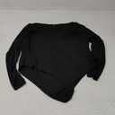 FOREYOND Plus Size Bodysuits for Women Long Sleeve Bodysuit (4X-Large, Black)