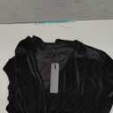 OUGES Womens Short Sleeve Wrap V Neck Velvet Midi Cocktail Dress with Pockets Summer Dress 2023, Size 2XL