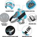 Dog Harness, No-Pull Reflective Dog Vest, Breathable Adjustable Pet Harness with Handle for Outdoor Walking - No More Pulling, Tugging or Choking (OceanicBlue, Medium (Pack of 1))