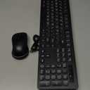 Large Print Wireless Keyboard and Mouse - 7 Colors Backlit Keyboard, Oversize Letters Keys Easy to See and Type, Rechargeable Keyboard and Mouse with Light Up Key, Compatible for PC, Windows, Gaming