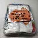 Clysee 48 Pieces Large Christmas Tote Bags Bulk Non Woven Christmas Gift Bags with Handles Xmas Grocery Shopping Totes Reusable Xmas Treat Bags Goodie Bags for Holiday Party Favors Supplies