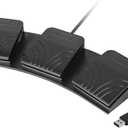 [Upgraded] iKKEGOL USB Triple Foot Pedal Optical Switch Control 3 Key Three Button Program Computer Keyboard Mouse Game Action HID
