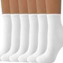 DIBAOLONG Womens Mini Crew Socks Casual Cute Soft Ankle Socks 6 Pairs, Size 5-10