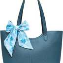 Tote Bag for Women Shoulder Purses Hobo Handbag Top Handle Bag, Pale Cerulean